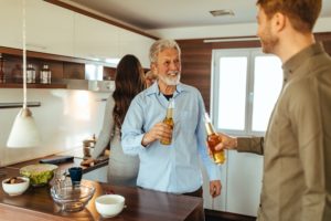 Spending time with family in the kitchen